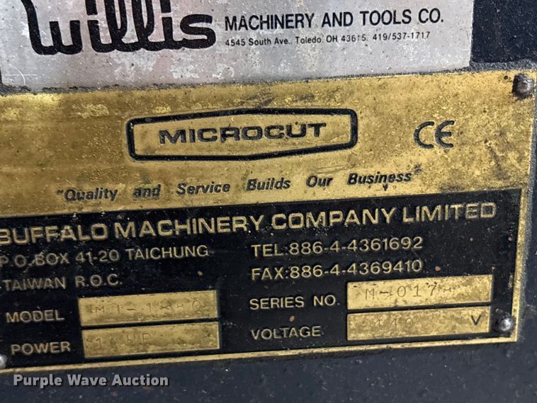 image for item ES8740 Willis-Microcut M1-1880 metal lathe