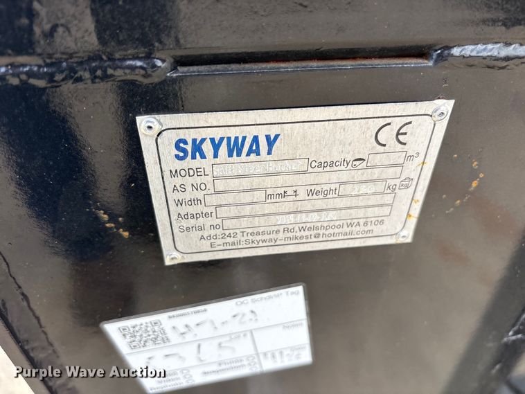 image for item ES8774 2025 Skyway skid steer rock bucket