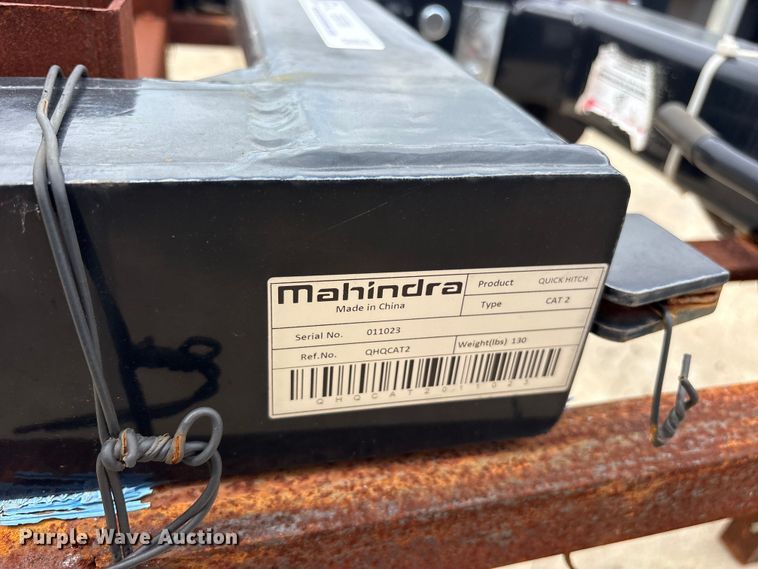 image for item ES8786 (2) Mahindra quick hitches