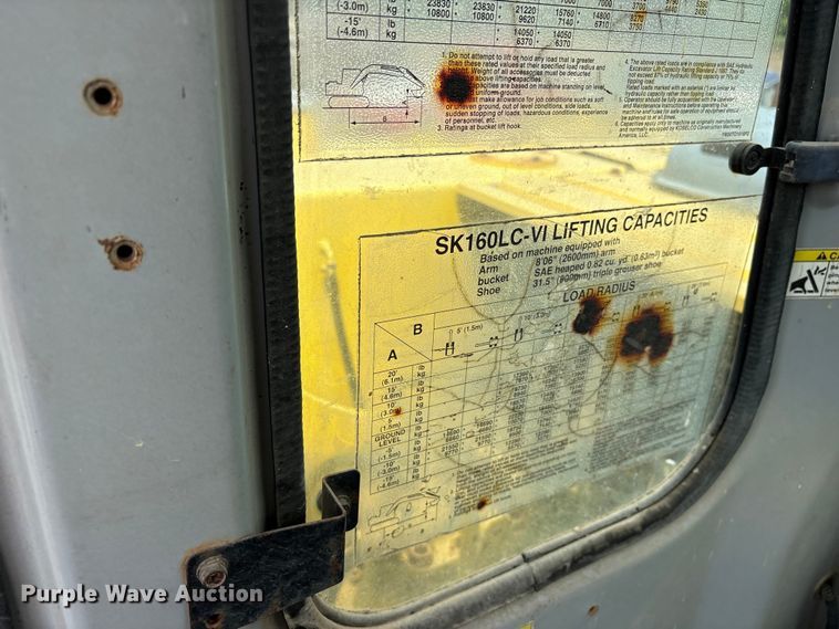image for item ES8874 2003 Kobelco SK160LC excavator