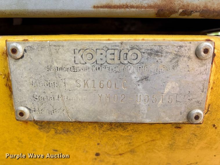 image for item ES8874 2003 Kobelco SK160LC excavator