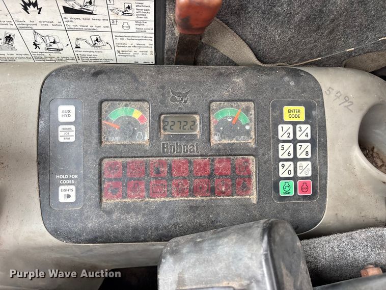 image for item ES8894 2007 Bobcat 337 G mini excavator