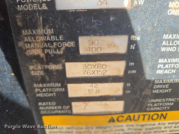 image for item ET1473 2007 Snorkel TB-42CU boom lift