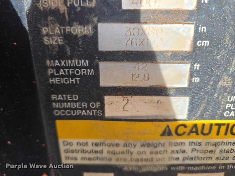 image for item ET1473 2007 Snorkel TB-42CU boom lift