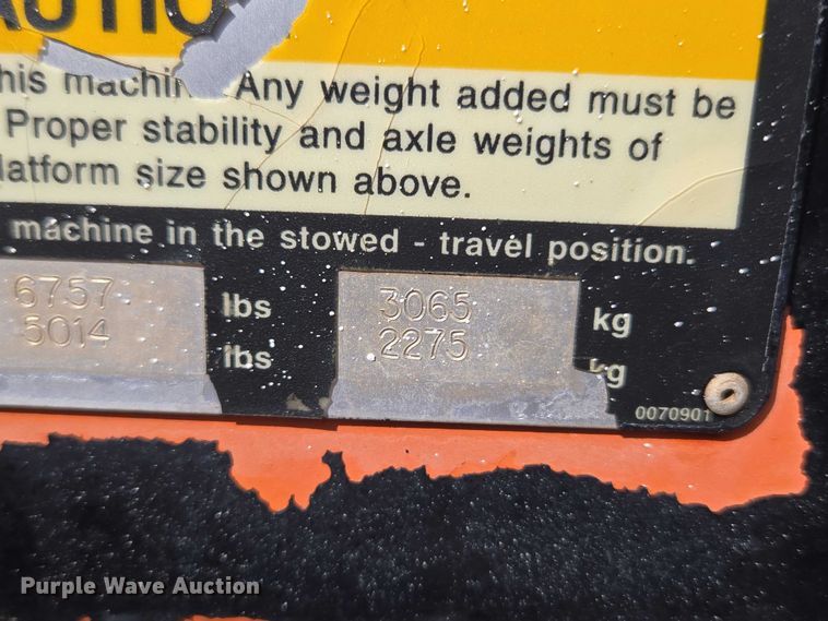 image for item ET1474 2007 Snorkel TB-42CU boom lift