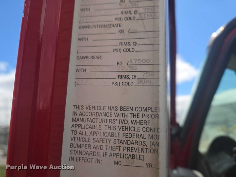 image for item ET1499 2012 International 4300 dump truck