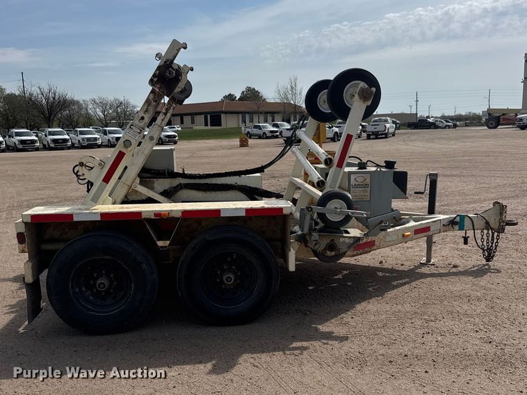 image for item ET1846 2017 Larson LCT 7500 reel trailer