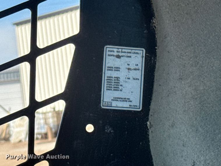 image for item ET1922 2022 Caterpillar 259D3 tracked skid steer loader