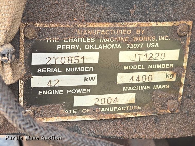 image for item ET5201 2004 Ditch Witch JT1220 Mach 1 directional boring unit