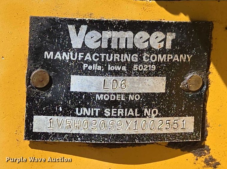 image for item ET5212 1999 Vermeer LM-42 trencher