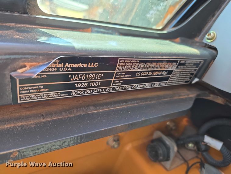 image for item ET5218 2017 Case TR270 tracked skid steer loader