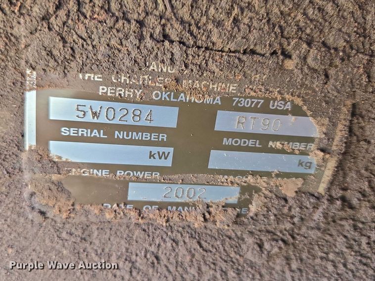 image for item ET5219 2002 Ditch Witch RT90 vibratory cable plow