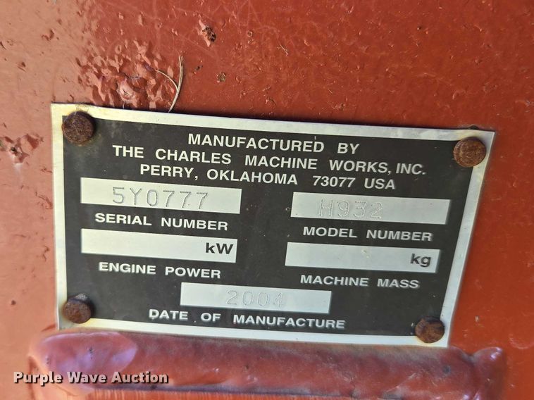 image for item ET5221 2004 Ditch Witch RT90 vibratory cable plow