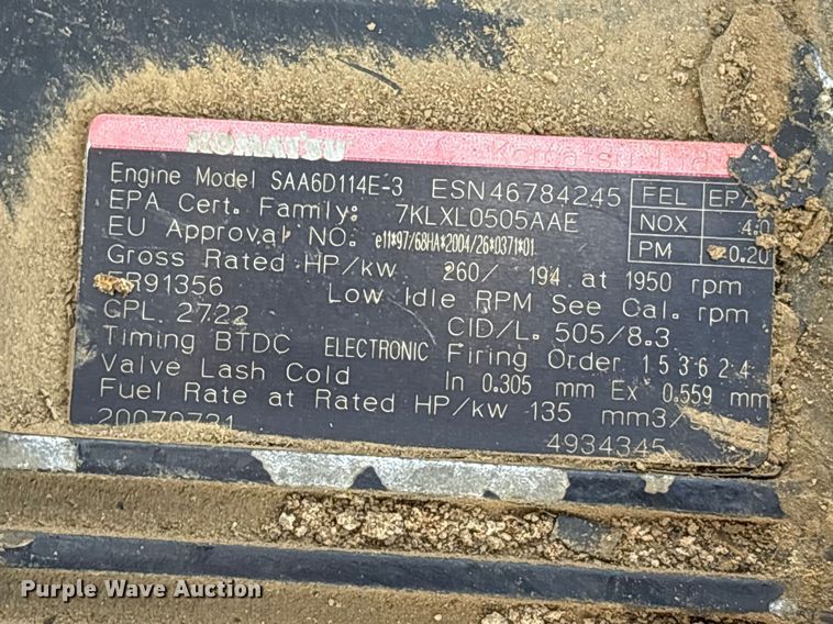 image for item EU0503 Komatsu PC300LC excavator