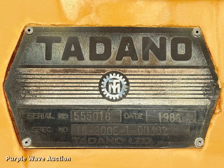 image for item EU0513 1986 Tadano TR-200E-1 crane