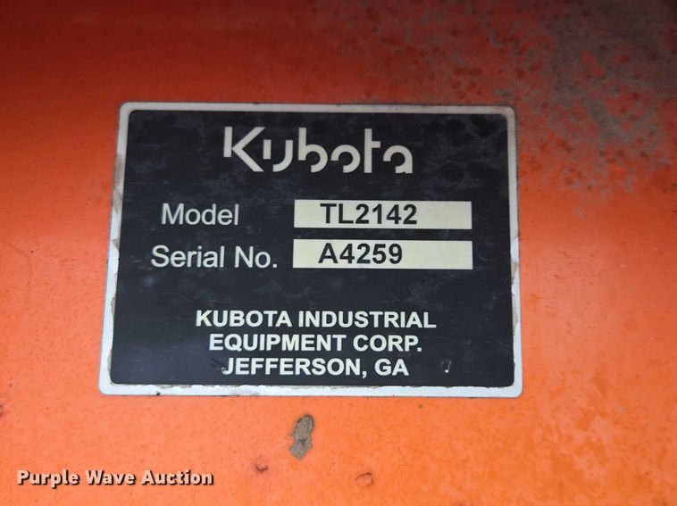 image for item EV5582 Kubota B26 HST backhoe