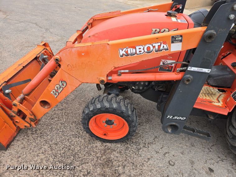 image for item EV5582 Kubota B26 HST backhoe