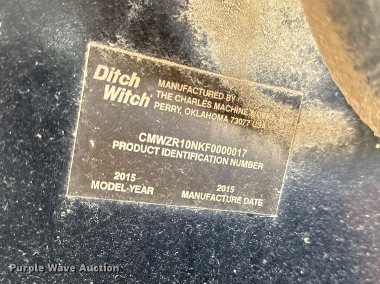 image for item EV7668 2015 Ditch Witch RT100 trencher