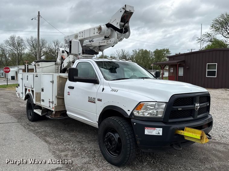 image for item EV7699 2016 RAM 5500 bucket truck