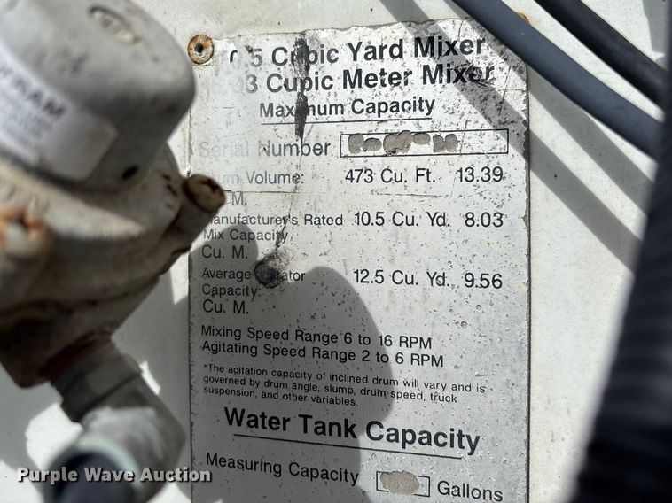 image for item FB3316 2007 Sterling L9500 ready mix truck