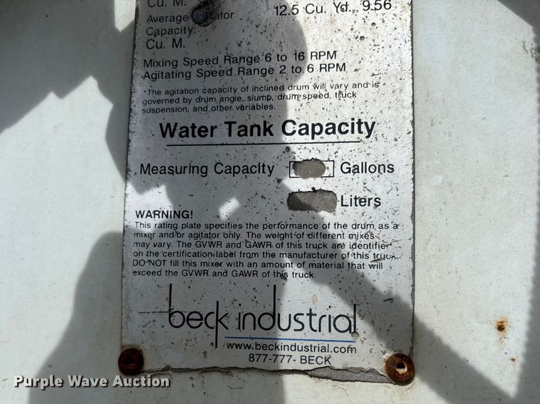 image for item FB3316 2007 Sterling L9500 ready mix truck