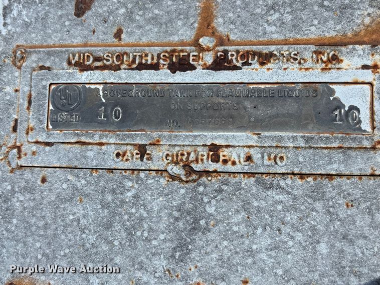 image for item FB3653 Mid-South Steel Products Inc fuel tank