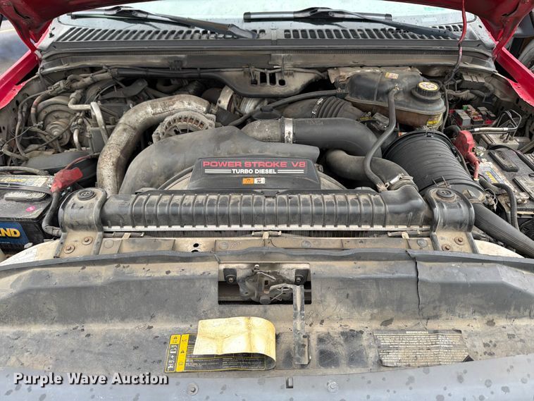 image for item FB8050 2005 Ford F350 Super Duty XL dump flatbed pickup truck