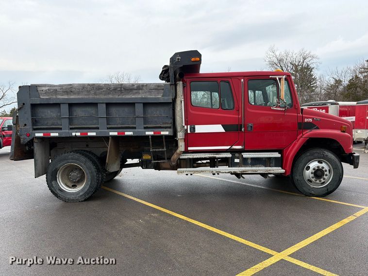 image for item FB8053 2002 Freightliner FL70 Crew Cab dump truck