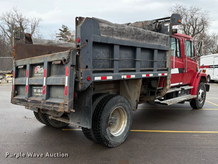 image for item FB8053 2002 Freightliner FL70 Crew Cab dump truck