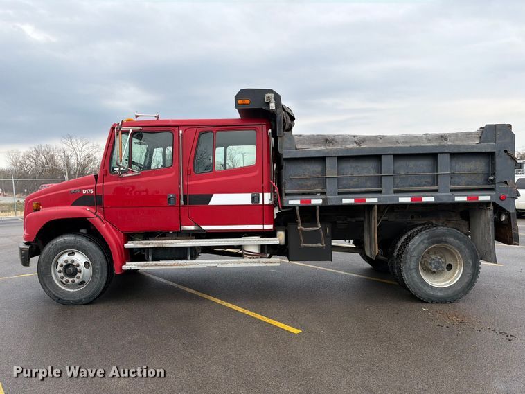image for item FB8053 2002 Freightliner FL70 Crew Cab dump truck