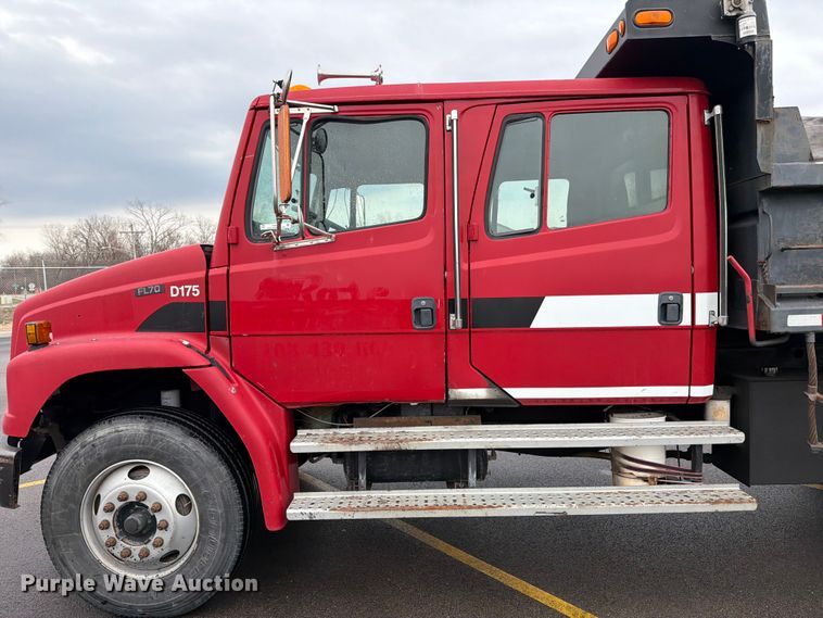 image for item FB8053 2002 Freightliner FL70 Crew Cab dump truck