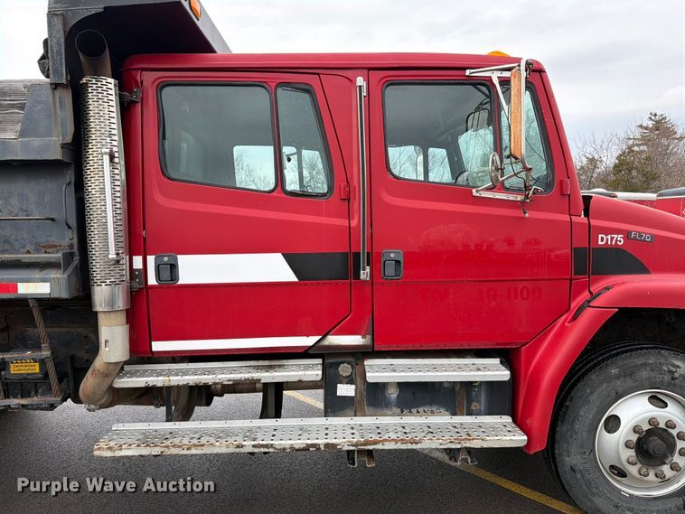 image for item FB8053 2002 Freightliner FL70 Crew Cab dump truck