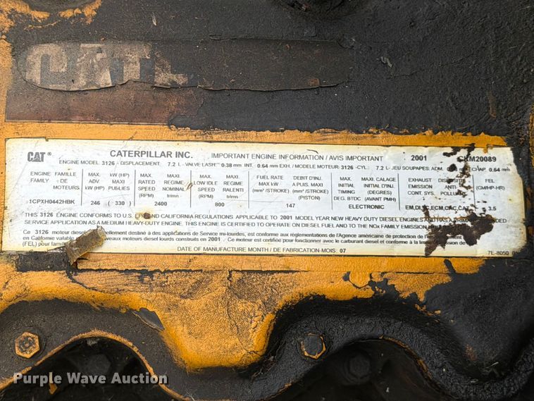 image for item FB8053 2002 Freightliner FL70 Crew Cab dump truck