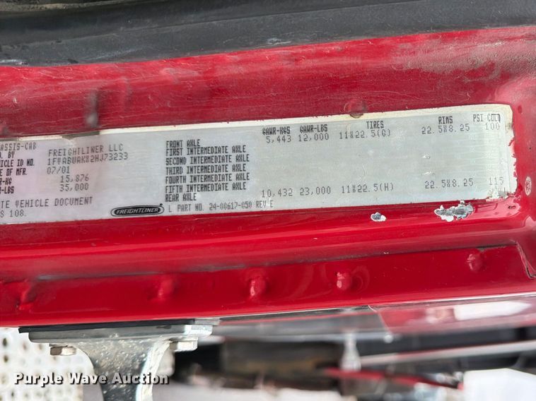 image for item FB8053 2002 Freightliner FL70 Crew Cab dump truck