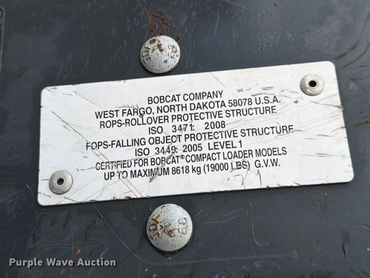 image for item FB8110 2020 Bobcat S64 skid steer loader
