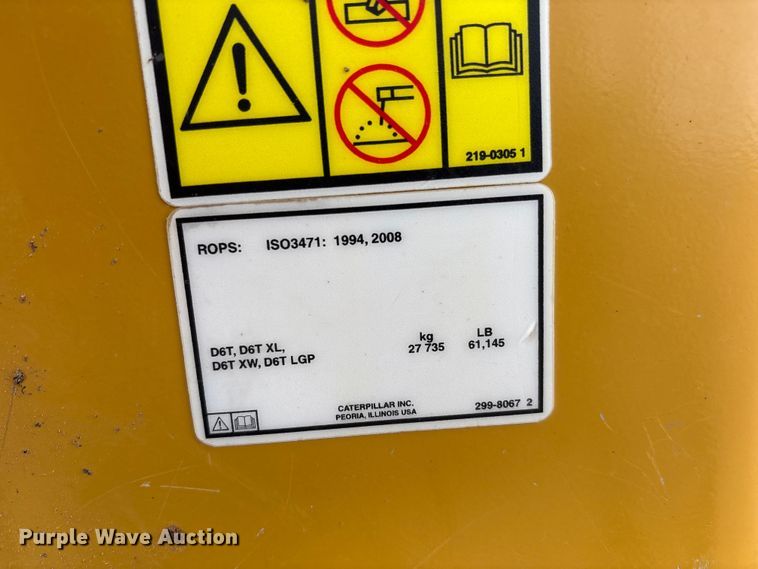 image for item FC2192 2018 Caterpillar D6T XL dozer