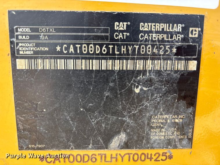 image for item FC2192 2018 Caterpillar D6T XL dozer