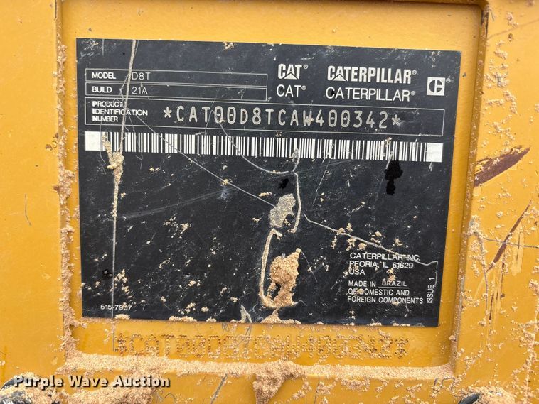 image for item FC2194 2019 Caterpillar D8T dozer