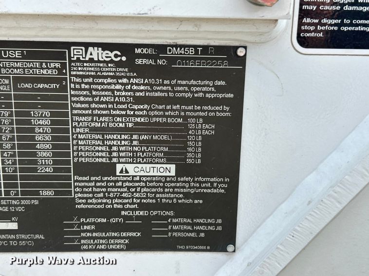 image for item FC5310 2016 Kenworth T370 digger derrick truck