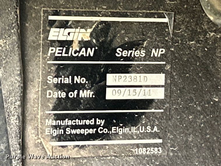 image for item FC5351 2011 Elgin Pelican NP street sweeper