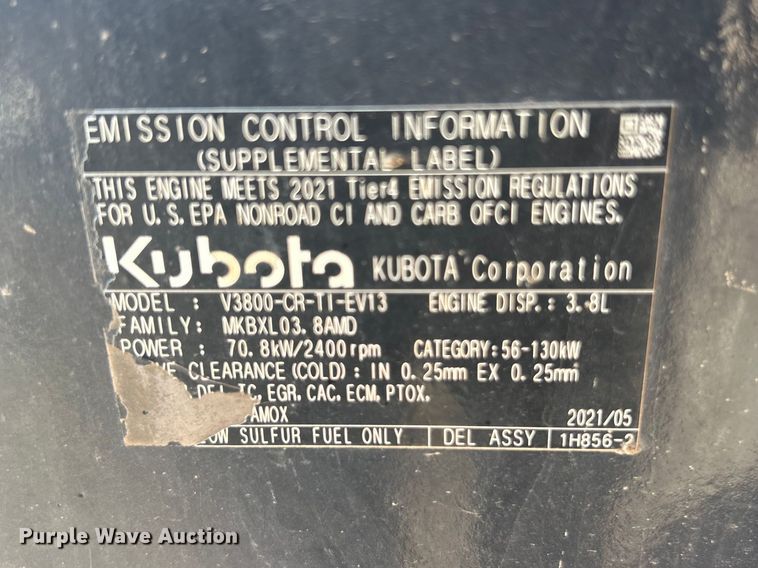 image for item FC5356 2021 Kubota SVL 97-2 tracked skid steer loader