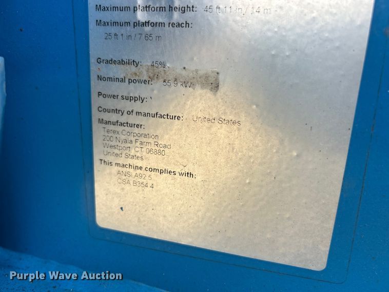 image for item FC5410 2012 Genie Z-45/25 boom lift