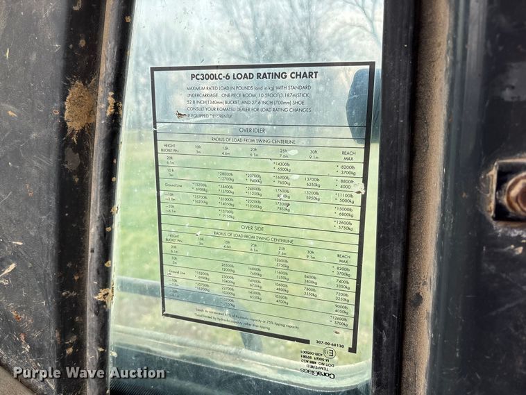 image for item FC5548 1997 Komatsu PC300LC-6LC excavator