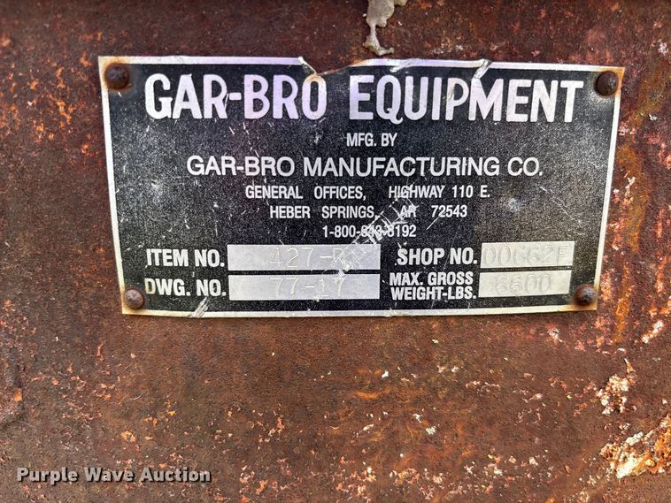 image for item FC5552 Gar-Bro 427-R crane concrete bucket