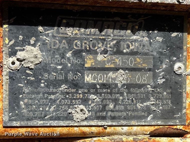 image for item FC5553 1987 Gomaco C-450 bridge deck finisher