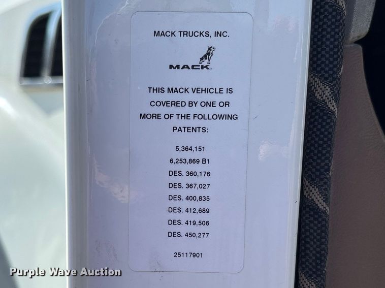 image for item FC5567 2018 Mack GU713 dump truck