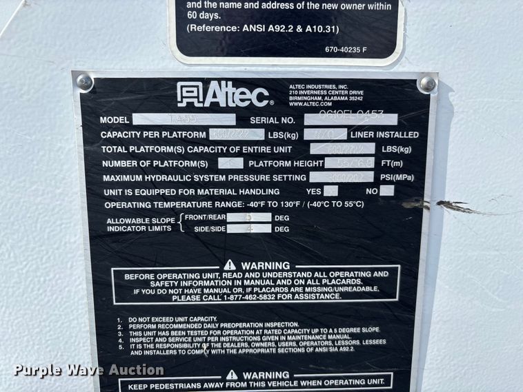 image for item FG0198 2011 Freightliner M2 bucket truck