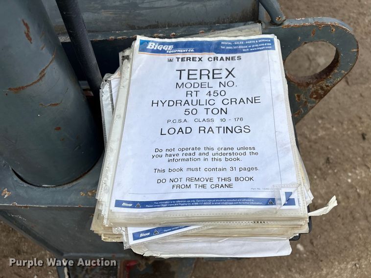 image for item FG2817 1999 Terex RT450 crane