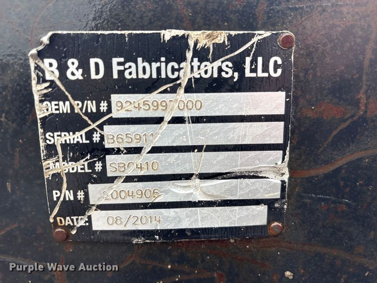 image for item FG2834 2014 B&D Fabricators SBC-410 skid steer breaker