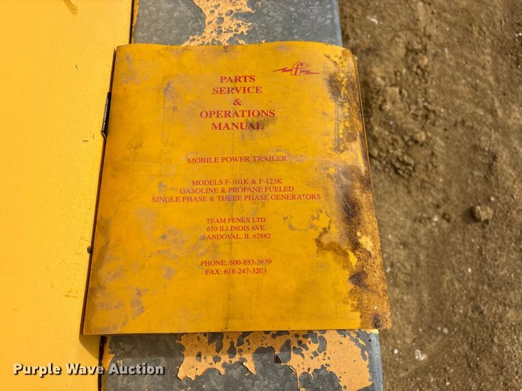 image for item FG2873 1999 Vermac F-101KP manhole support trailer